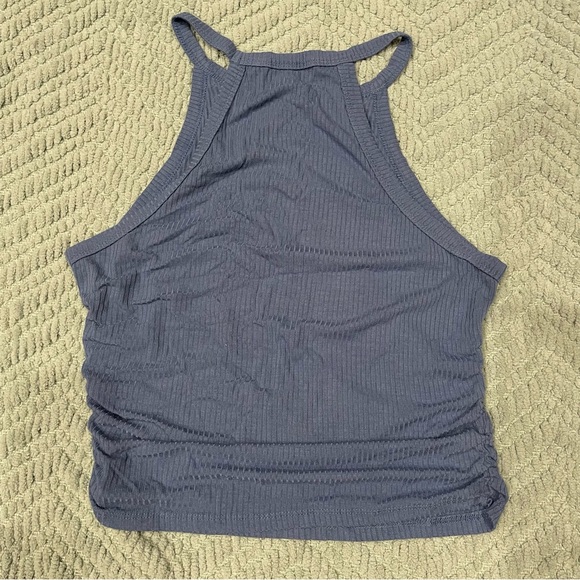 Scrunched Halter Tank Top - Picture 2 of 4